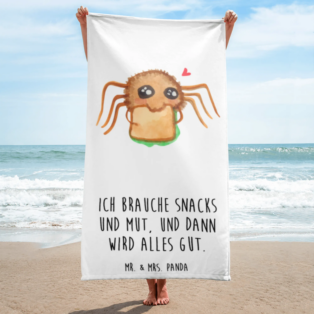 XL Badehandtuch Spinne Agathe Sandwich Handtuch, Badetuch, Duschtuch, Strandtuch, Saunatuch, Spinne Agathe, Spinne, Agathe, Videos, Merchandise, Glück, Mut, Hungrig, Verfressen, Lebensfreude, Alles wird gut, Hunger