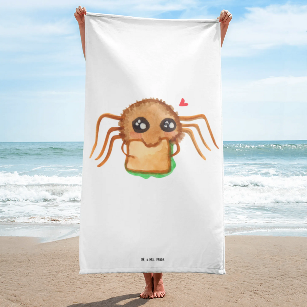 XL Badehandtuch Spinne Agathe Sandwich Handtuch, Badetuch, Duschtuch, Strandtuch, Saunatuch, Spinne Agathe, Spinne, Agathe, Videos, Merchandise, Glück, Mut, Hungrig, Verfressen, Lebensfreude, Alles wird gut, Hunger