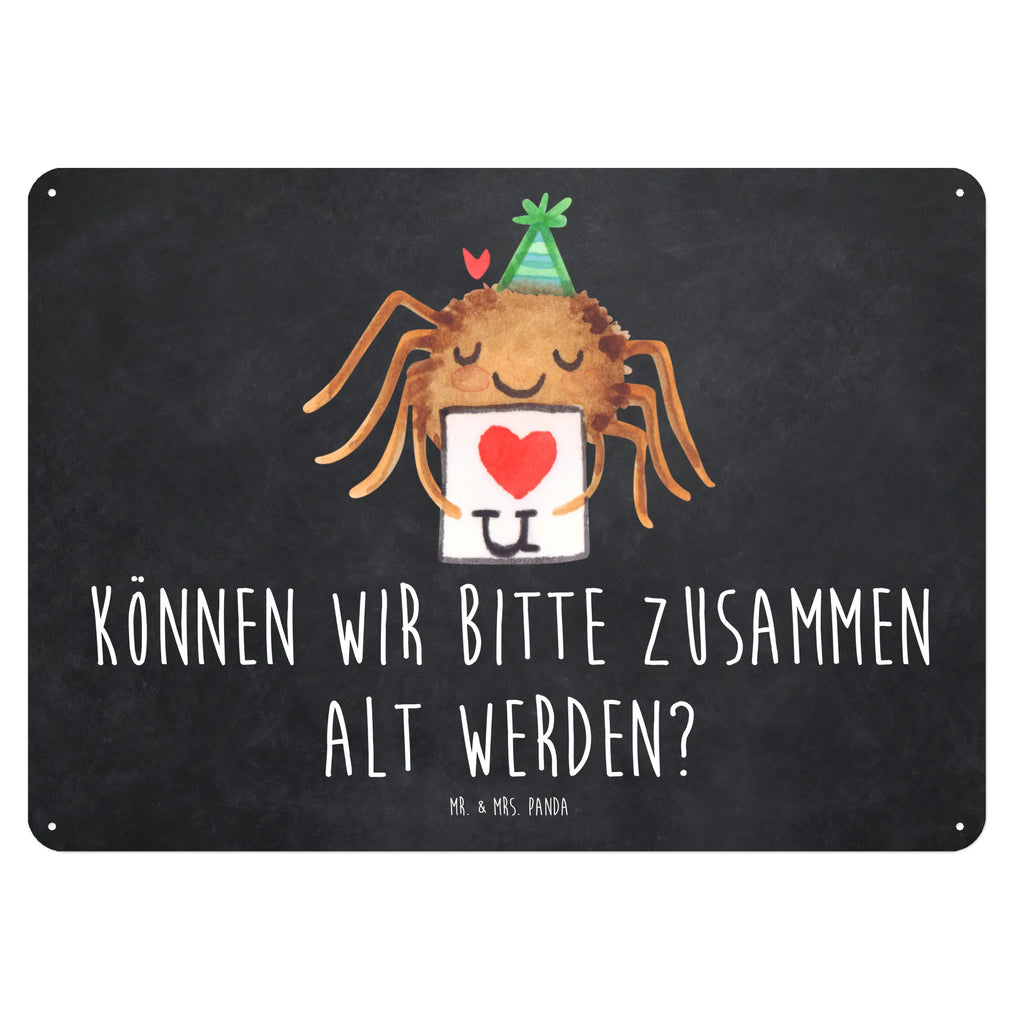 Blechschild Spinne Agathe Brief Blechschild, Metallschild, Geschenk Schild, Schild, Magnet-Metall-Schild, Deko Schild, Wandschild, Wand-Dekoration, Türschild, Spinne Agathe, Spinne, Agathe, Videos, Merchandise, Liebesbeweis, Ich Liebe dich, Heiratsantrag, Verliebt, Liebespaar, Liebesgeschenk, Treuebeweis, Treuetest