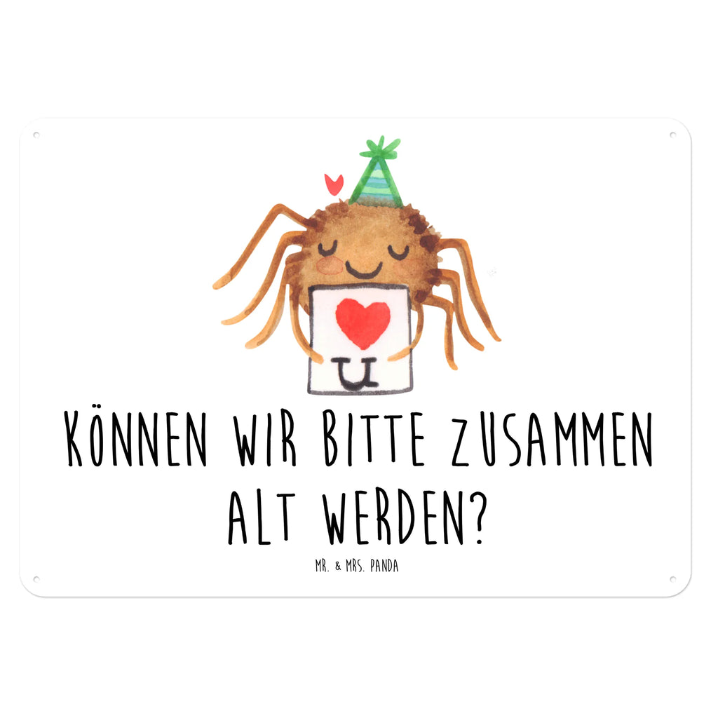 Blechschild Spinne Agathe Brief Blechschild, Metallschild, Geschenk Schild, Schild, Magnet-Metall-Schild, Deko Schild, Wandschild, Wand-Dekoration, Türschild, Spinne Agathe, Spinne, Agathe, Videos, Merchandise, Liebesbeweis, Ich Liebe dich, Heiratsantrag, Verliebt, Liebespaar, Liebesgeschenk, Treuebeweis, Treuetest