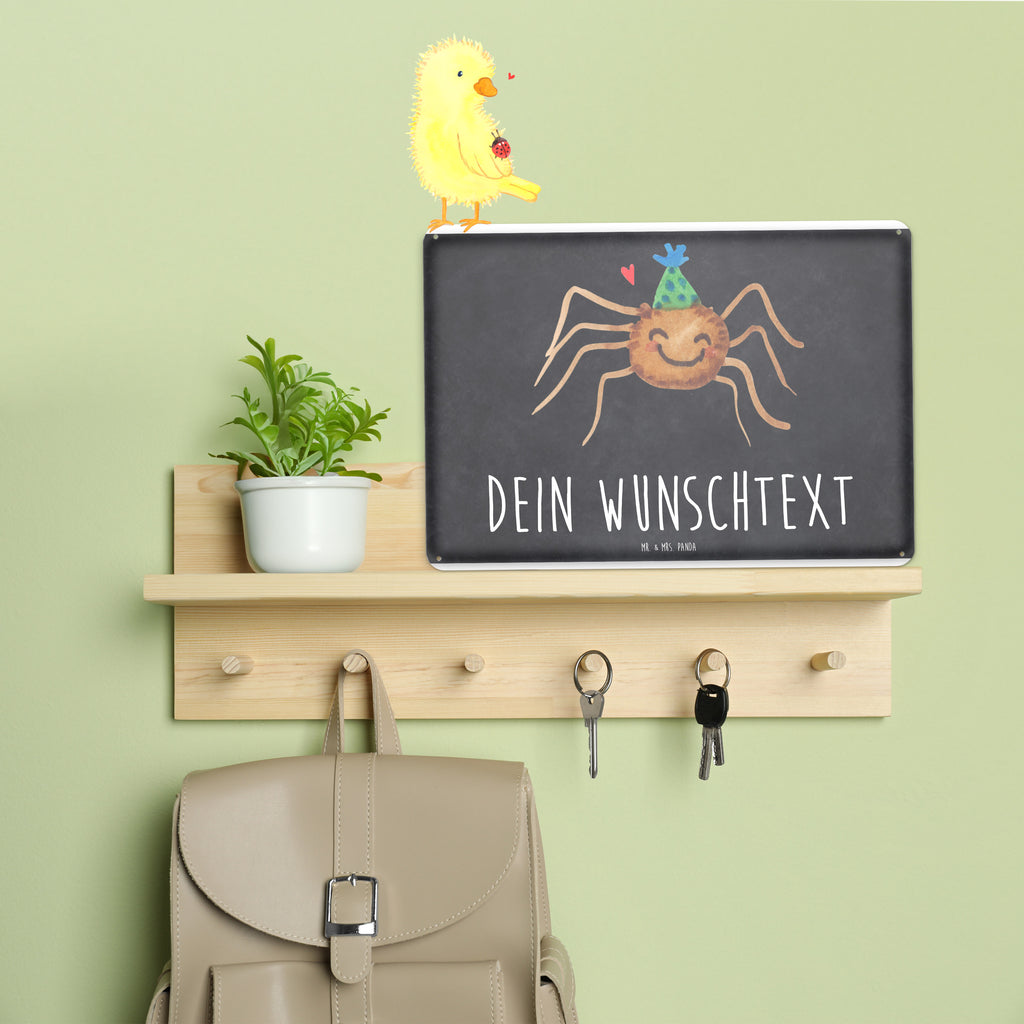 Personalisiertes Blechschild Spinne Agathe Party Blechschild, Metallschild, Geschenk Schild, Schild, Magnet-Metall-Schild, Deko Schild, Wandschild, Wand-Dekoration, Türschild, Spinne Agathe, Spinne, Agathe, Videos, Merchandise, Selbstliebe, Wunder, Motivation, Glück