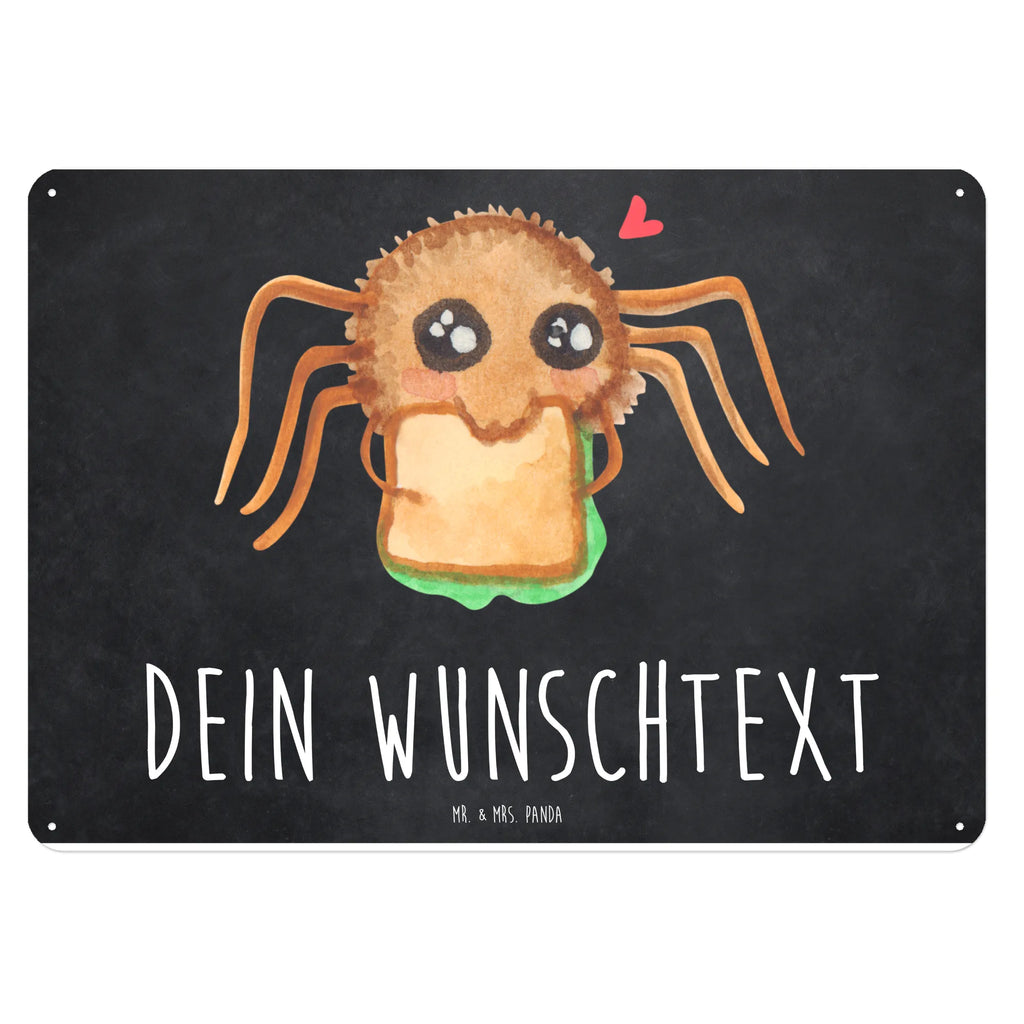 Personalisiertes Blechschild Spinne Agathe Sandwich Blechschild, Metallschild, Geschenk Schild, Schild, Magnet-Metall-Schild, Deko Schild, Wandschild, Wand-Dekoration, Türschild, Spinne Agathe, Spinne, Agathe, Videos, Merchandise, Glück, Mut, Hungrig, Verfressen, Lebensfreude, Alles wird gut, Hunger