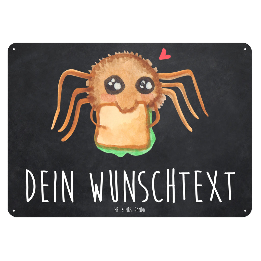 Personalisiertes Blechschild Spinne Agathe Sandwich Blechschild, Metallschild, Geschenk Schild, Schild, Magnet-Metall-Schild, Deko Schild, Wandschild, Wand-Dekoration, Türschild, Spinne Agathe, Spinne, Agathe, Videos, Merchandise, Glück, Mut, Hungrig, Verfressen, Lebensfreude, Alles wird gut, Hunger