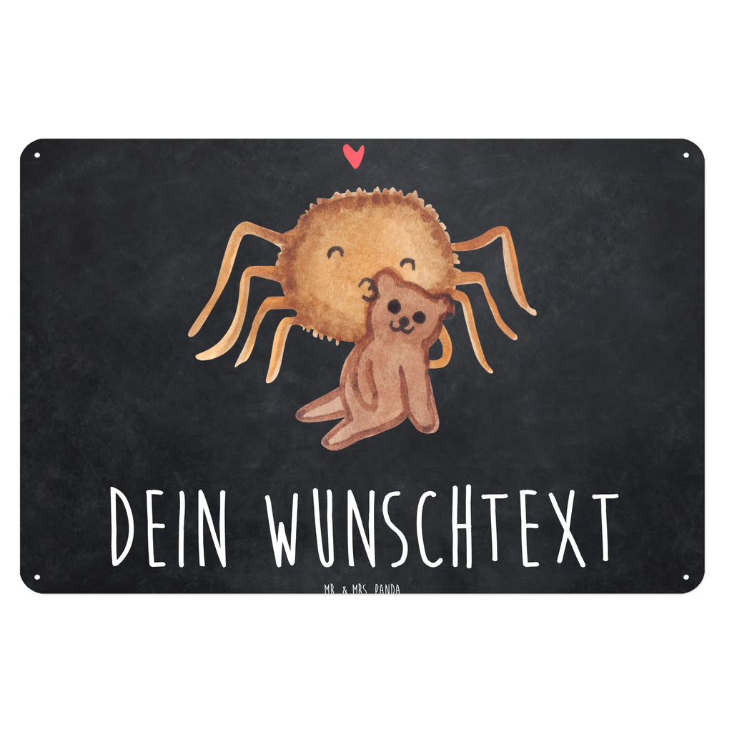 Personalisiertes Blechschild Spinne Agathe Teddy Blechschild, Metallschild, Geschenk Schild, Schild, Magnet-Metall-Schild, Deko Schild, Wandschild, Wand-Dekoration, Türschild, Spinne Agathe, Spinne, Agathe, Videos, Merchandise, Freundschaft, Liebesgeschenk, Verliebt, Liebesbeweis, Teddy, Treue, Miteinander, Dankeschön