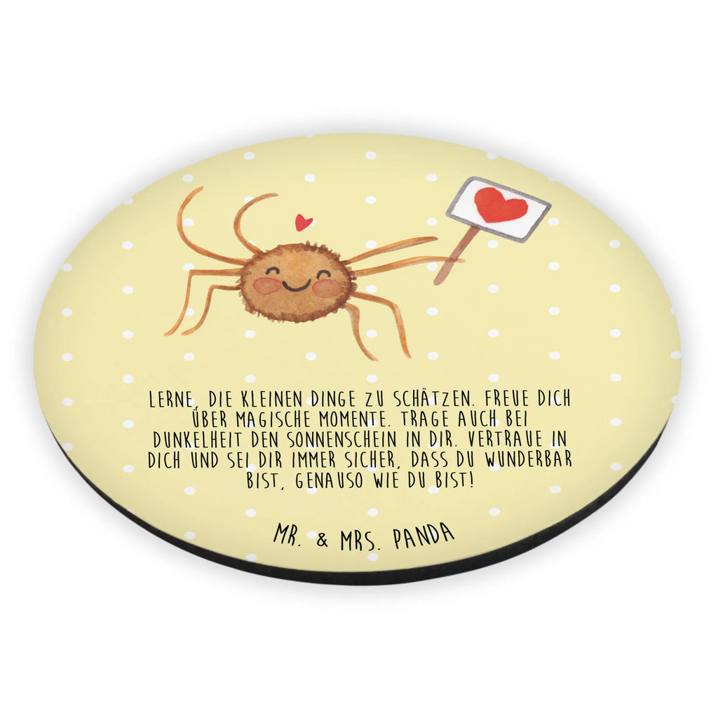 Rund Magnet Spinne Agathe Motivation Kühlschrankmagnet, Pinnwandmagnet, Souvenir Magnet, Motivmagnete, Dekomagnet, Whiteboard Magnet, Notiz Magnet, Kühlschrank Dekoration, Spinne Agathe, Spinne, Agathe, Videos, Merchandise, Motivation, Glück, Liebe, Vertrauen, Dankeschön