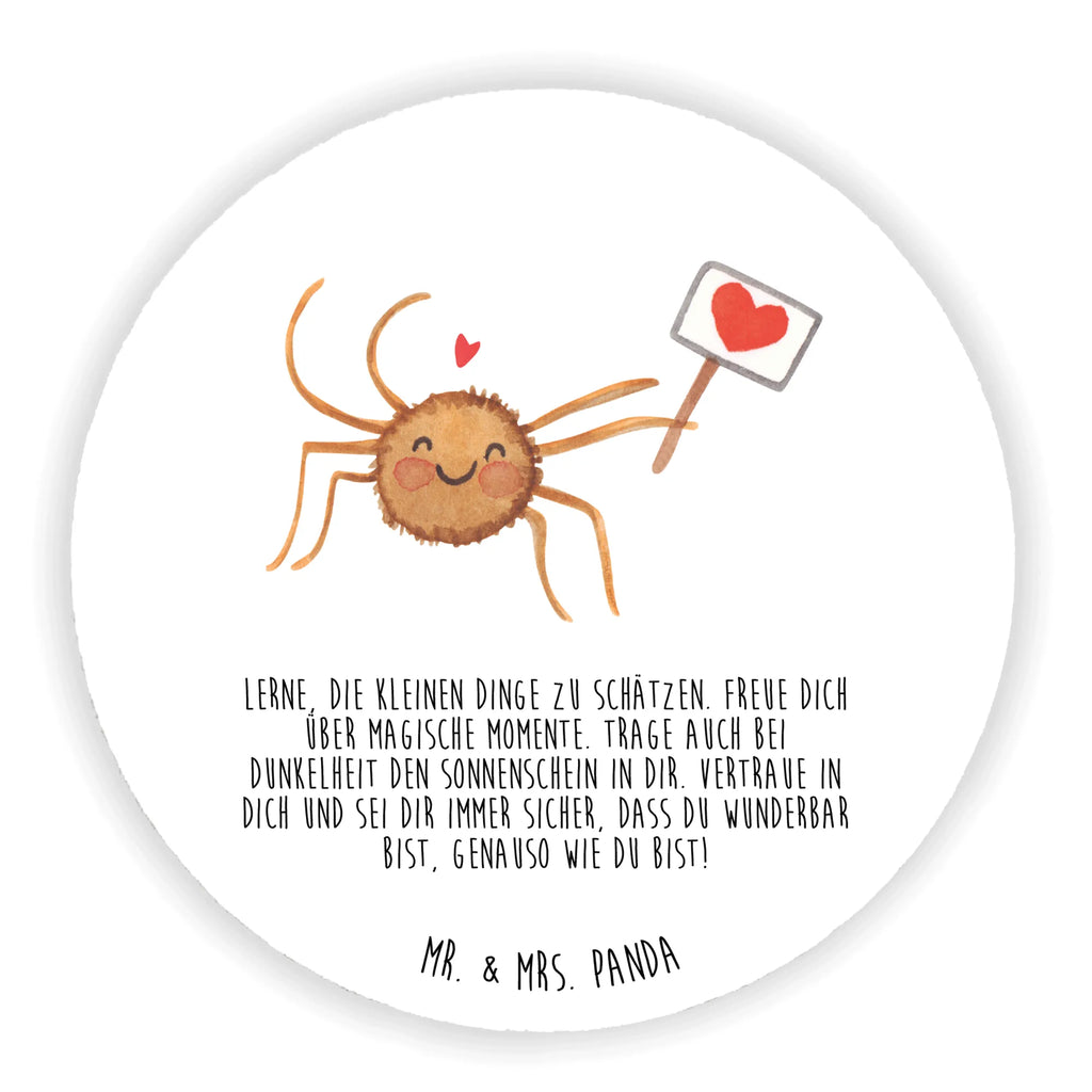 Rund Magnet Spinne Agathe Motivation Kühlschrankmagnet, Pinnwandmagnet, Souvenir Magnet, Motivmagnete, Dekomagnet, Whiteboard Magnet, Notiz Magnet, Kühlschrank Dekoration, Spinne Agathe, Spinne, Agathe, Videos, Merchandise, Motivation, Glück, Liebe, Vertrauen, Dankeschön