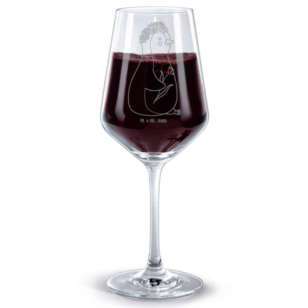 Rotwein Glas Pinguin Blumenkranz Rotweinglas, Weinglas, Rotwein Glas, Weinglas mit Gravur, Geschenk für Weinliebhaber, Spülmaschinenfeste Weingläser, Hochwertige Weinaccessoires, Pinguin, Pinguine, Blumenkranz, Universum, Leben, Wünsche, Ziele, Lebensziele, Motivation, Lebenslust, Liebeskummer, Geschenkidee