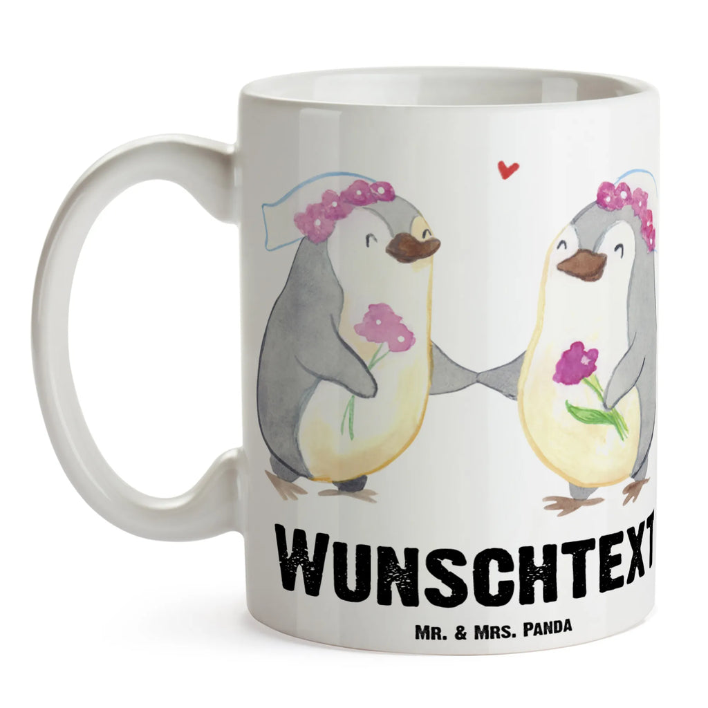 Personalisierte Tasse Pinguin Pärchen Lesbian Pride Personalisierte Tasse, Namenstasse, Wunschname, Personalisiert, Tasse, Namen, Drucken, Tasse mit Namen, Hochzeit, Hochzeitsgeschenk, Ehe, Hochzeitsfeier, Trauung, Trauungsgeschenk, Hochzeitskarte, Verlobungsfeier, Verlobungsgeschenk, Hochzeitsgeschenkideen, Hochzeitsgeschenke für Brautpaar, Gleichgeschlechtliche Hochzeit