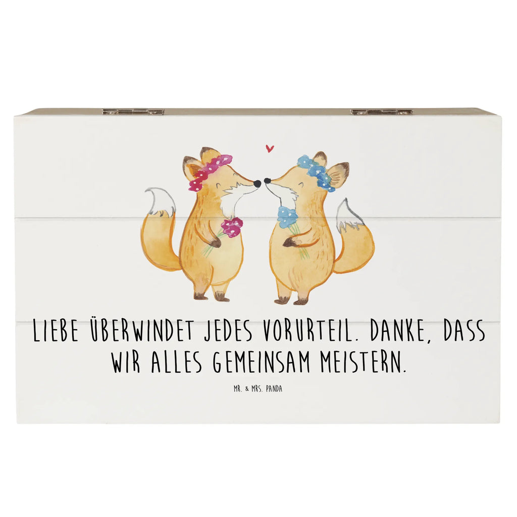 Holzkiste Füchse Pärchen Lesbian Pride Holzkiste, Kiste, Schatzkiste, Truhe, Schatulle, XXL, Erinnerungsbox, Erinnerungskiste, Dekokiste, Aufbewahrungsbox, Geschenkbox, Geschenkdose, Hochzeit, Hochzeitsgeschenk, Ehe, Hochzeitsfeier, Trauung, Trauungsgeschenk, Hochzeitskarte, Verlobungsfeier, Verlobungsgeschenk, Hochzeitsgeschenkideen, Hochzeitsgeschenke für Brautpaar