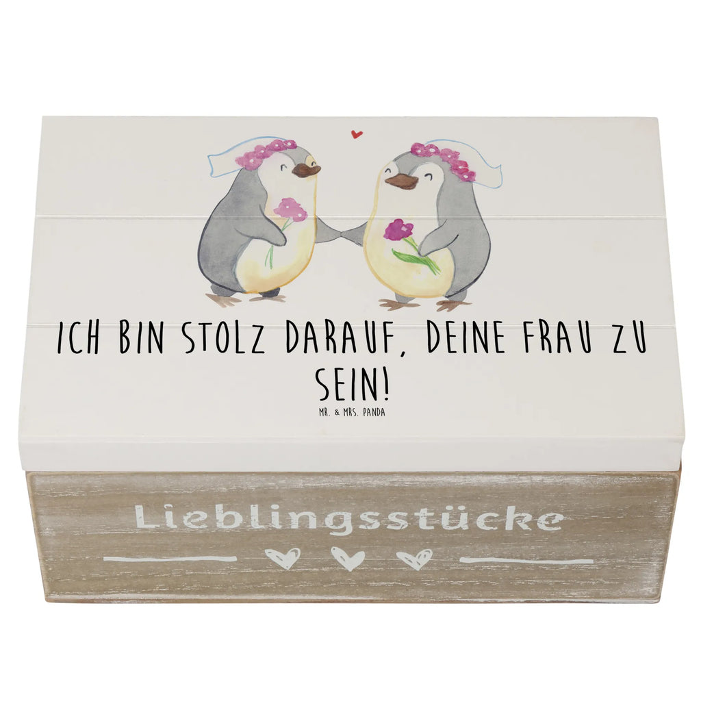 Holzkiste Pinguin Pärchen Lesbian Pride Holzkiste, Kiste, Schatzkiste, Truhe, Schatulle, XXL, Erinnerungsbox, Erinnerungskiste, Dekokiste, Aufbewahrungsbox, Geschenkbox, Geschenkdose, Hochzeit, Hochzeitsgeschenk, Ehe, Hochzeitsfeier, Trauung, Trauungsgeschenk, Hochzeitskarte, Verlobungsfeier, Verlobungsgeschenk, Hochzeitsgeschenkideen, Hochzeitsgeschenke für Brautpaar