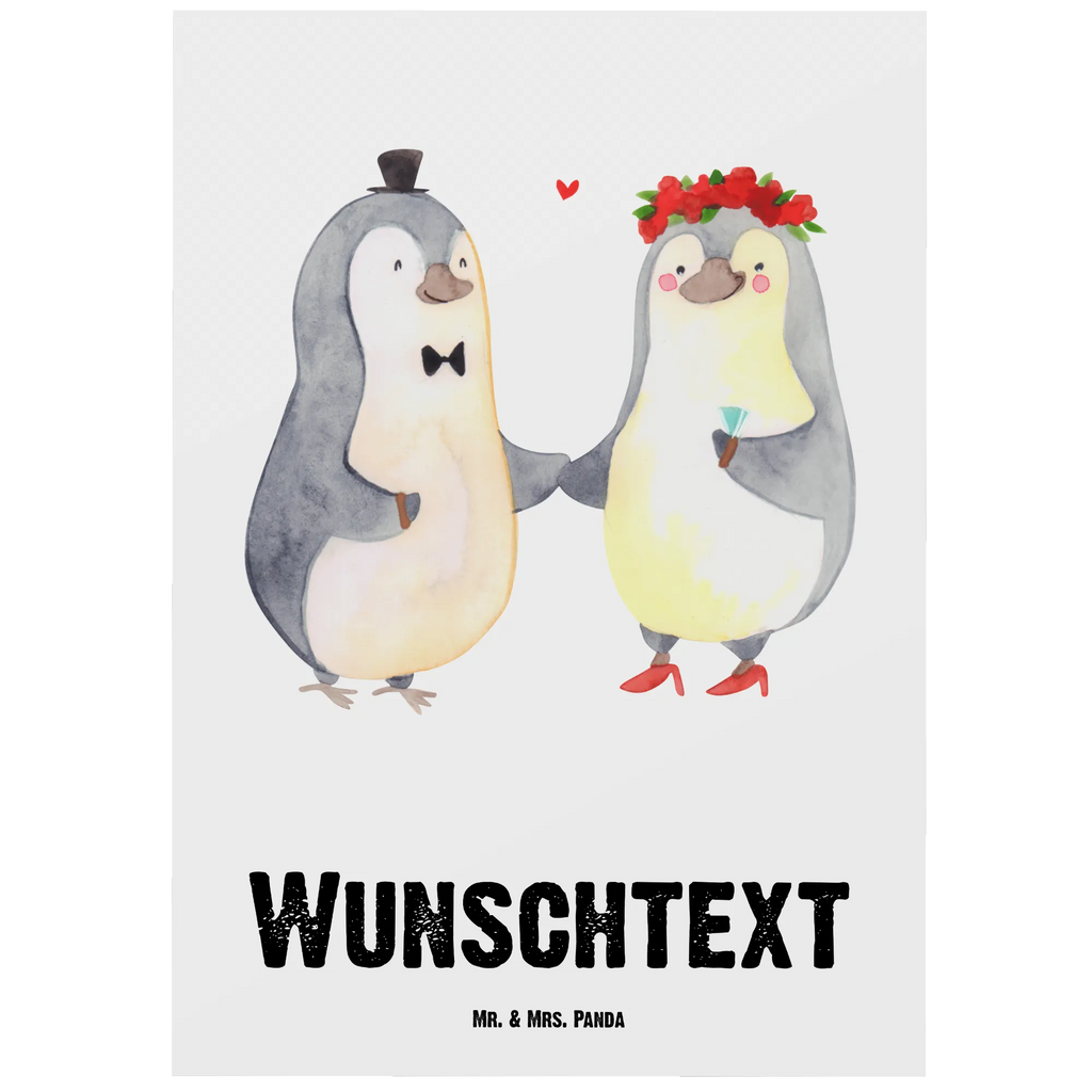 Personalisierte Postkarte Hochzeitspaar Pinguin Postkarte mit Namen, Postkarte bedrucken, Postkarte mit Wunschtext, Postkarte personalisierbar, Geschenkkarte mit Namen, Grußkarte mit Namen, Karte mit Namen, Einladung mit Namen, Ansichtskarte mit Namen, Geschenkkarte mit Wunschtext, Grußkarte mit Wunschtext, Karte mit Wunschtext, Einladung mit Wunschtext, Ansichtskarte mit Wunschtext, Hochzeit, Hochzeitsgeschenk, Ehe, Hochzeitsfeier, Trauung, Trauungsgeschenk, Hochzeitskarte, Verlobungsfeier, Verlobungsgeschenk, Hochzeitsgeschenkideen, Hochzeitsgeschenke für Brautpaar, Pinguin, Pinguine, Hochzeitstag, geschenkidee Hochzeit, Gastgeschenk