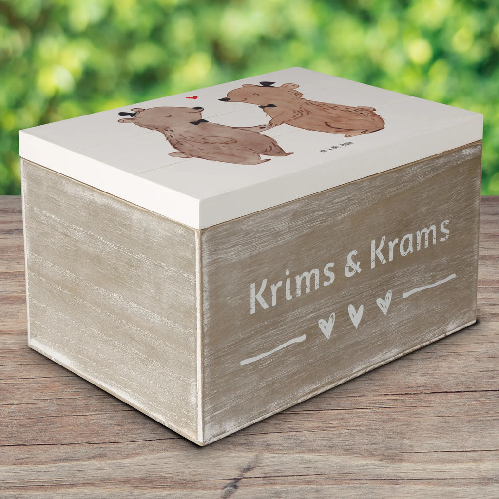 Holzkiste Bären Pärchen Gay Pride Holzkiste, Kiste, Schatzkiste, Truhe, Schatulle, XXL, Erinnerungsbox, Erinnerungskiste, Dekokiste, Aufbewahrungsbox, Geschenkbox, Geschenkdose, Hochzeit, Hochzeitsgeschenk, Ehe, Hochzeitsfeier, Trauung, Trauungsgeschenk, Hochzeitskarte, Verlobungsfeier, Verlobungsgeschenk, Hochzeitsgeschenkideen, Hochzeitsgeschenke für Brautpaar