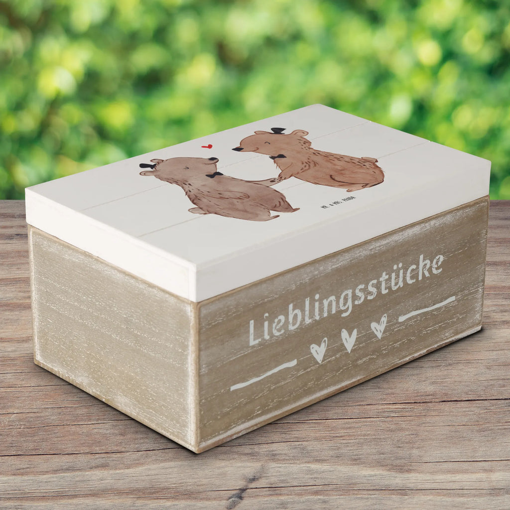 Holzkiste Bären Pärchen Gay Pride Holzkiste, Kiste, Schatzkiste, Truhe, Schatulle, XXL, Erinnerungsbox, Erinnerungskiste, Dekokiste, Aufbewahrungsbox, Geschenkbox, Geschenkdose, Hochzeit, Hochzeitsgeschenk, Ehe, Hochzeitsfeier, Trauung, Trauungsgeschenk, Hochzeitskarte, Verlobungsfeier, Verlobungsgeschenk, Hochzeitsgeschenkideen, Hochzeitsgeschenke für Brautpaar