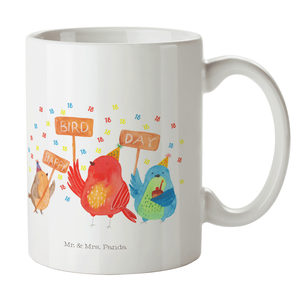 Tasse 18. Geburtstag Happy Bird Day Tasse, Kaffeetasse, Teetasse, Becher, Kaffeebecher, Teebecher, Keramiktasse, Porzellantasse, Büro Tasse, Geschenk Tasse, Tasse Sprüche, Tasse Motive, Kaffeetassen, Tasse bedrucken, Designer Tasse, Cappuccino Tassen, Schöne Teetassen, Geburtstag, Geburtstagsgeschenk, Geschenk, zum, schenken, für, Feiern, Party