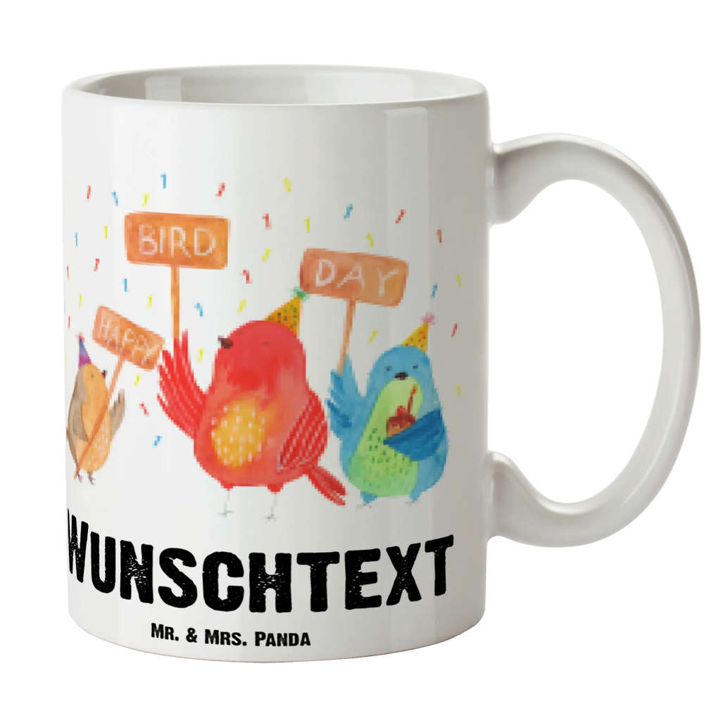 Personalisierte Tasse 1. Geburtstag Happy Bird Day Personalisierte Tasse, Namenstasse, Wunschname, Personalisiert, Tasse, Namen, Drucken, Tasse mit Namen, Geburtstag, Geburtstagsgeschenk, Geschenk, zum, Party, Feier, schenken, für