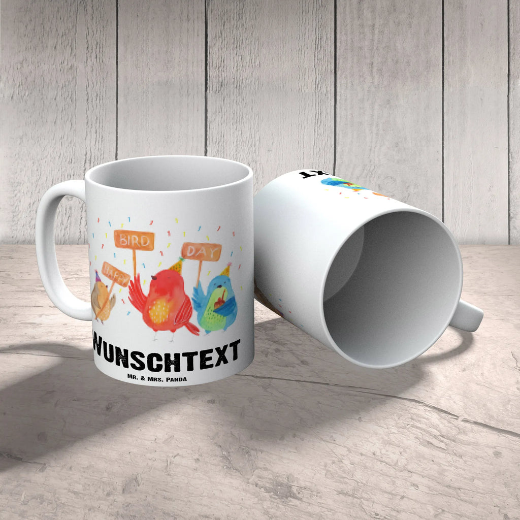 Personalisierte Tasse 1. Geburtstag Happy Bird Day Personalisierte Tasse, Namenstasse, Wunschname, Personalisiert, Tasse, Namen, Drucken, Tasse mit Namen, Geburtstag, Geburtstagsgeschenk, Geschenk, zum, Party, Feier, schenken, für