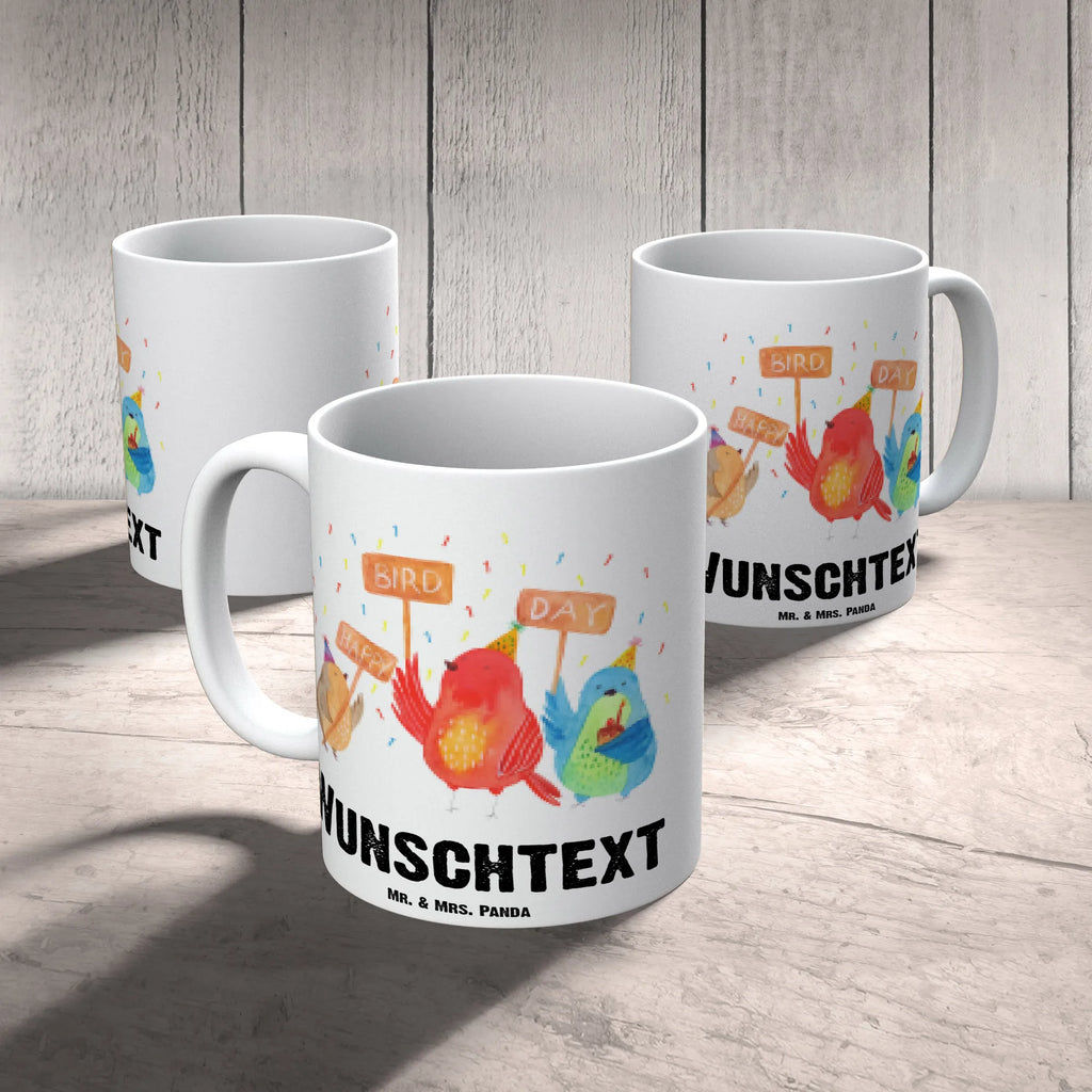 Personalisierte Tasse 1. Geburtstag Happy Bird Day Personalisierte Tasse, Namenstasse, Wunschname, Personalisiert, Tasse, Namen, Drucken, Tasse mit Namen, Geburtstag, Geburtstagsgeschenk, Geschenk, zum, Party, Feier, schenken, für