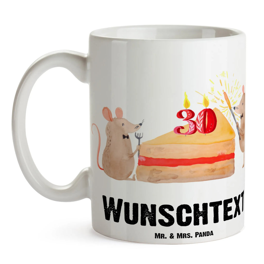 Personalised cup 30th birthday mice cake Personalisierte Tasse, Namenstasse, Wunschname, Personalisiert, Tasse, Namen, Drucken, Tasse mit Namen, Geburtstag, Geburtstagsgeschenk, Geschenk, Maus, Geburtstage, Happy Birthday, Geburtstagsfeier