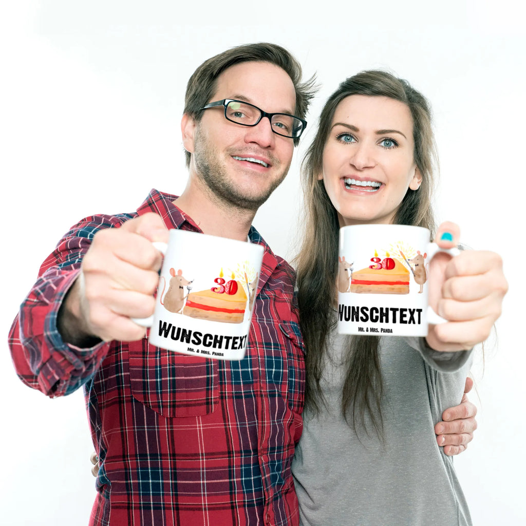 Personalised cup 30th birthday mice cake Personalisierte Tasse, Namenstasse, Wunschname, Personalisiert, Tasse, Namen, Drucken, Tasse mit Namen, Geburtstag, Geburtstagsgeschenk, Geschenk, Maus, Geburtstage, Happy Birthday, Geburtstagsfeier