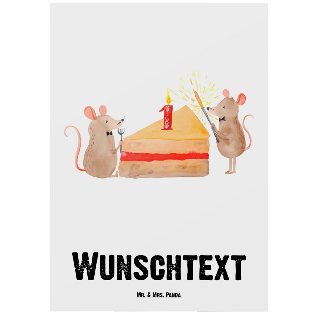 Personalisierte Postkarte 1. Geburtstag Mäuse Kuchen Postkarte mit Namen, Postkarte bedrucken, Postkarte mit Wunschtext, Postkarte personalisierbar, Geschenkkarte mit Namen, Grußkarte mit Namen, Karte mit Namen, Einladung mit Namen, Ansichtskarte mit Namen, Geschenkkarte mit Wunschtext, Grußkarte mit Wunschtext, Karte mit Wunschtext, Einladung mit Wunschtext, Ansichtskarte mit Wunschtext, Geburtstag, Geburtstagsgeschenk, Geschenk, Maus, Geburtstage, Happy Birthday, Geburtstagsfeier