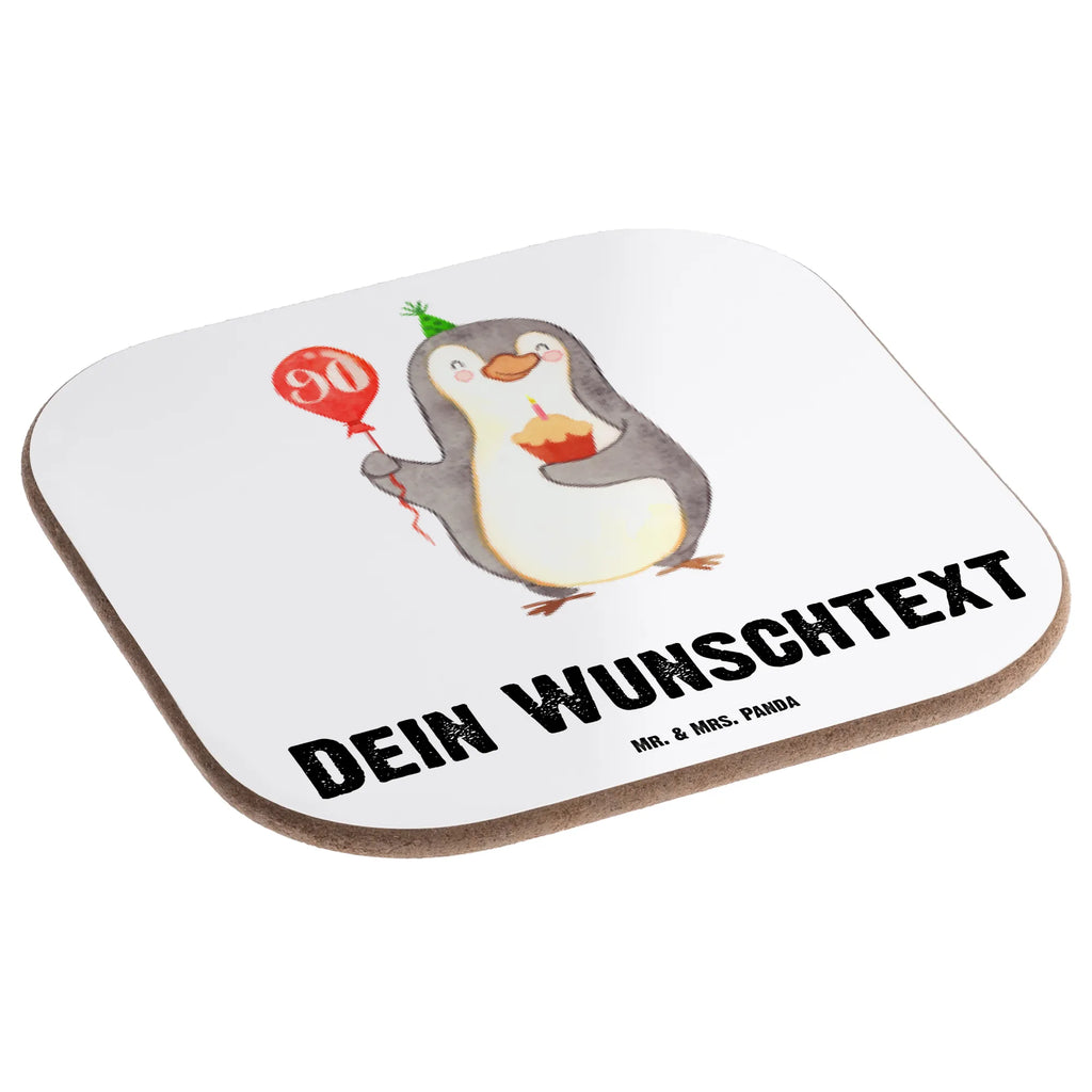 Personalisierte Untersetzer 90. Geburtstag Pinguin Luftballon Personalisierte Untersetzer, PErsonalisierte Bierdeckel, Personalisierte Glasuntersetzer, Peronalisierte Untersetzer Gläser, Personalisiert Getränkeuntersetzer, Untersetzer mit Namen, Bedrucken, Personalisieren, Namensaufdruck, Geburtstag, Geburtstagsgeschenk, Geschenk, Pinguin, Geburtstage, Happy Birthday, Geburtstagsfeier