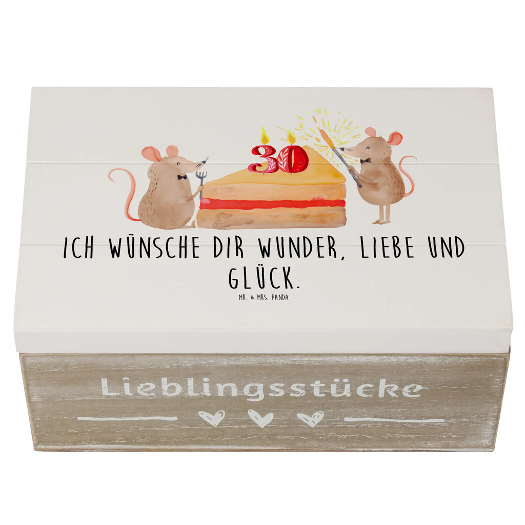 Holzkiste 30. Geburtstag Mäuse Kuchen Holzkiste, Kiste, Schatzkiste, Truhe, Schatulle, XXL, Erinnerungsbox, Erinnerungskiste, Dekokiste, Aufbewahrungsbox, Geschenkbox, Geschenkdose, Geburtstag, Geburtstagsgeschenk, Geschenk, Maus, Geburtstage, Happy Birthday, Geburtstagsfeier