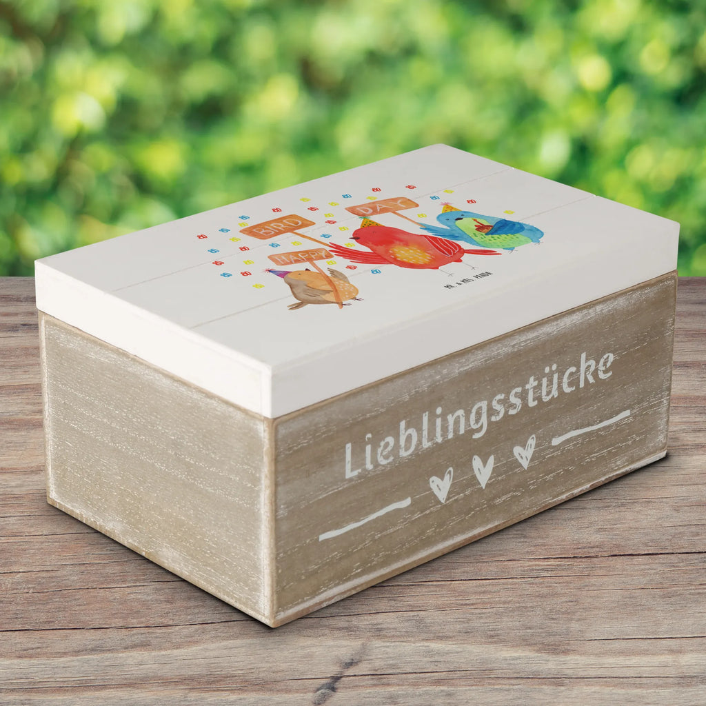 Holzkiste 80. Geburtstag Happy Bird Day Holzkiste, Kiste, Schatzkiste, Truhe, Schatulle, XXL, Erinnerungsbox, Erinnerungskiste, Dekokiste, Aufbewahrungsbox, Geschenkbox, Geschenkdose, Geburtstag, Geburtstagsgeschenk, Geschenk, zum, für, Feier, Mitbringsel