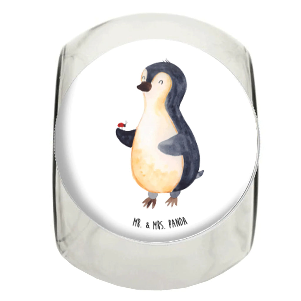 Bonbonglas Pinguin Marienkäfer Vorratsdose, Vorratsbehälter, Süßigkeitenglas, Süßigkeitendose, Kaffeedose, Müslidose, Teedose, Keksbehälter, Keksedose, Glasdose, Glasbälter, Vorratsglas, Küchenbehälter, Aufbewahrungsdose, Aufbewahungsglas, Gewürzdose, Küchenorganizer, Snackdose, Pinguin, Pinguine, Marienkäfer, Liebe, Wunder, Glück, Freude, Lebensfreude