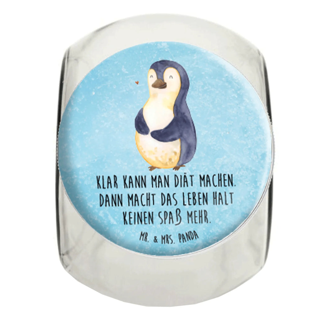 Bonbonglas Pinguin Diät Vorratsdose, Vorratsbehälter, Süßigkeitenglas, Süßigkeitendose, Kaffeedose, Müslidose, Teedose, Keksbehälter, Keksedose, Glasdose, Glasbälter, Vorratsglas, Küchenbehälter, Aufbewahrungsdose, Aufbewahungsglas, Gewürzdose, Küchenorganizer, Snackdose, Pinguin, Pinguine, Diät, Abnehmen, Abspecken, Gewicht, Motivation, Selbstliebe, Körperliebe, Selbstrespekt