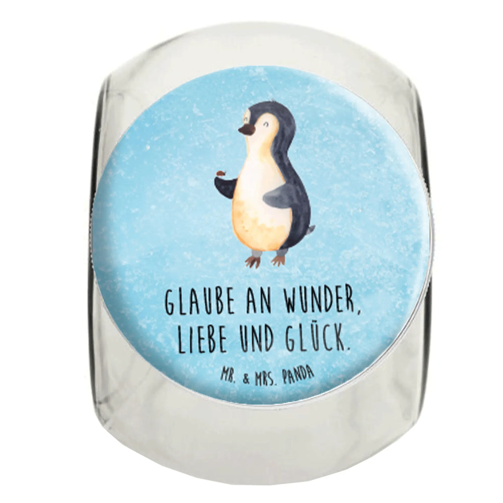 Bonbonglas Pinguin Marienkäfer Vorratsdose, Vorratsbehälter, Süßigkeitenglas, Süßigkeitendose, Kaffeedose, Müslidose, Teedose, Keksbehälter, Keksedose, Glasdose, Glasbälter, Vorratsglas, Küchenbehälter, Aufbewahrungsdose, Aufbewahungsglas, Gewürzdose, Küchenorganizer, Snackdose, Pinguin, Pinguine, Marienkäfer, Liebe, Wunder, Glück, Freude, Lebensfreude