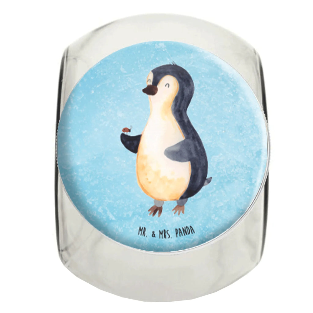 Bonbonglas Pinguin Marienkäfer Vorratsdose, Vorratsbehälter, Süßigkeitenglas, Süßigkeitendose, Kaffeedose, Müslidose, Teedose, Keksbehälter, Keksedose, Glasdose, Glasbälter, Vorratsglas, Küchenbehälter, Aufbewahrungsdose, Aufbewahungsglas, Gewürzdose, Küchenorganizer, Snackdose, Pinguin, Pinguine, Marienkäfer, Liebe, Wunder, Glück, Freude, Lebensfreude