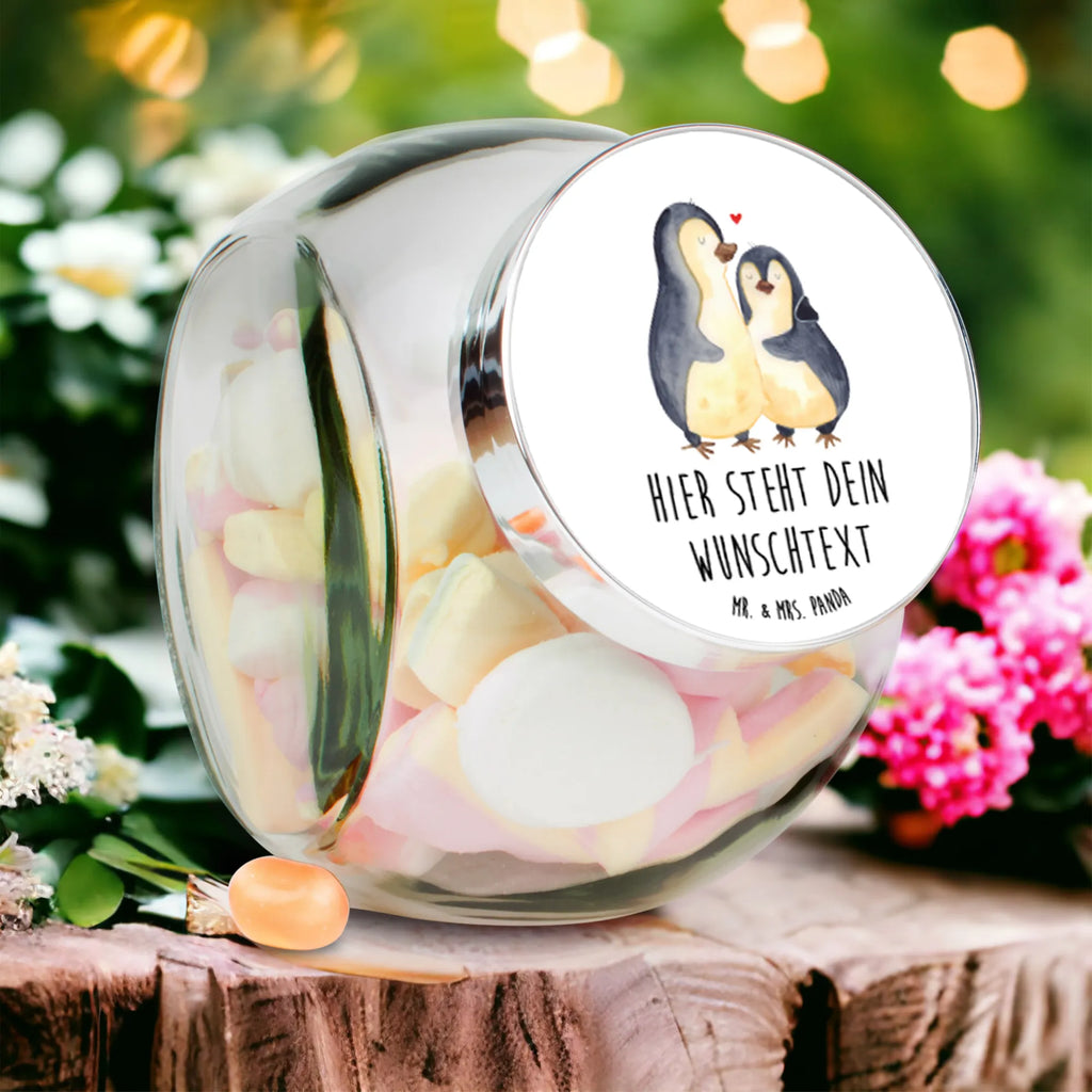 Personalisiertes Bonbonglas Pinguine Einschlafen Vorratsdose, Vorratsbehälter, Süßigkeitenglas, Süßigkeitendose, Kaffeedose, Müslidose, Teedose, Keksbehälter, Keksedose, Glasdose, Glasbälter, Vorratsglas, Küchenbehälter, Aufbewahrungsdose, Aufbewahungsglas, Gewürzdose, Küchenorganizer, Snackdose, Liebe, Partner, Freund, Freundin, Ehemann, Ehefrau, Heiraten, Verlobung, Heiratsantrag, Liebesgeschenk, Jahrestag, Hocheitstag, Valentinstag, Geschenk für Frauen, Hochzeitstag, Mitbringsel, Geschenk für Freundin, Geschenk für Partner, Liebesbeweis, für Männer, für Ehemann