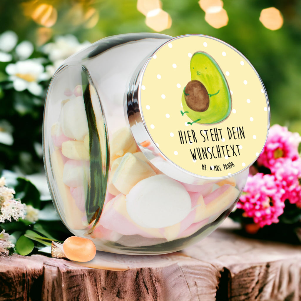 Personalisiertes Bonbonglas Avocado pfeift Vorratsdose, Vorratsbehälter, Süßigkeitenglas, Süßigkeitendose, Kaffeedose, Müslidose, Teedose, Keksbehälter, Keksedose, Glasdose, Glasbälter, Vorratsglas, Küchenbehälter, Aufbewahrungsdose, Aufbewahungsglas, Gewürzdose, Küchenorganizer, Snackdose, Avocado, Veggie, Vegan, Gesund, Diät, Abnehmen, Ernährung, dick sein