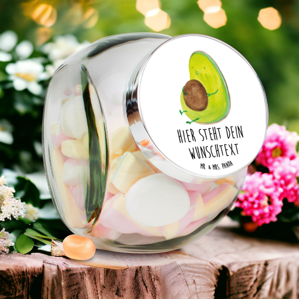 Personalisiertes Bonbonglas Avocado pfeift Vorratsdose, Vorratsbehälter, Süßigkeitenglas, Süßigkeitendose, Kaffeedose, Müslidose, Teedose, Keksbehälter, Keksedose, Glasdose, Glasbälter, Vorratsglas, Küchenbehälter, Aufbewahrungsdose, Aufbewahungsglas, Gewürzdose, Küchenorganizer, Snackdose, Avocado, Veggie, Vegan, Gesund, Diät, Abnehmen, Ernährung, dick sein