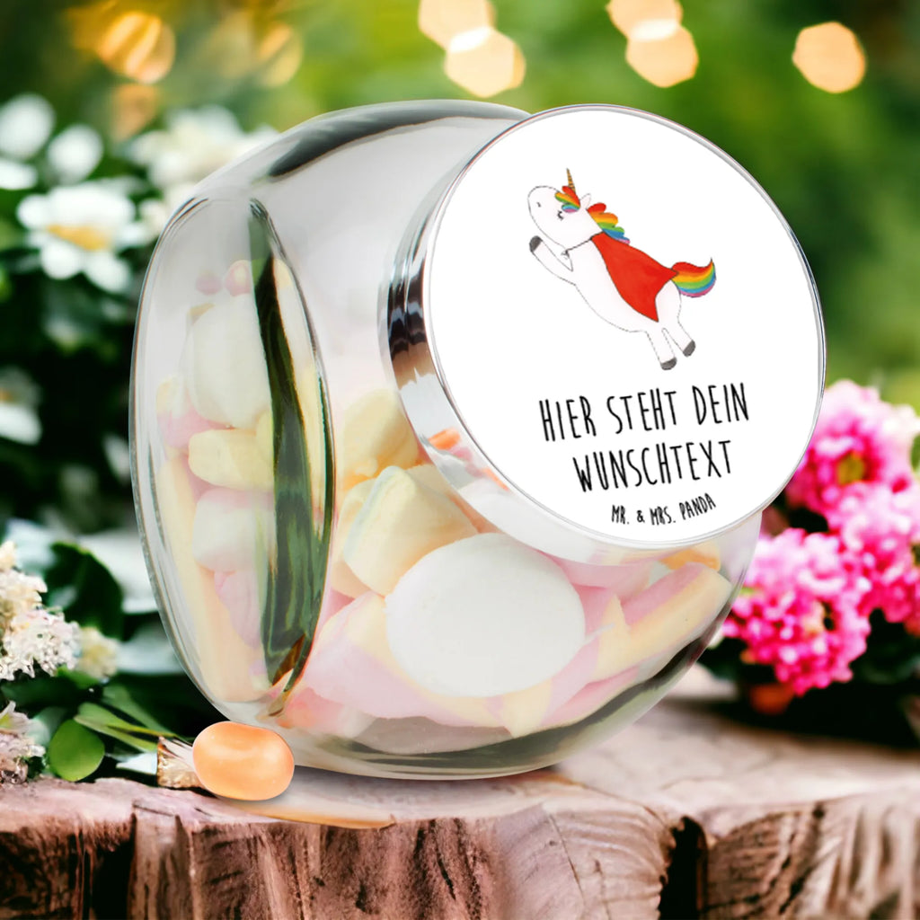 Personalisiertes Bonbonglas Einhorn Super Vorratsdose, Vorratsbehälter, Süßigkeitenglas, Süßigkeitendose, Kaffeedose, Müslidose, Teedose, Keksbehälter, Keksedose, Glasdose, Glasbälter, Vorratsglas, Küchenbehälter, Aufbewahrungsdose, Aufbewahungsglas, Gewürzdose, Küchenorganizer, Snackdose, Einhorn, Einhörner, Einhorn Deko, Pegasus, Unicorn, Traummann, Superheld, Held, Freundin, Geschenk, Girl, Mädchen