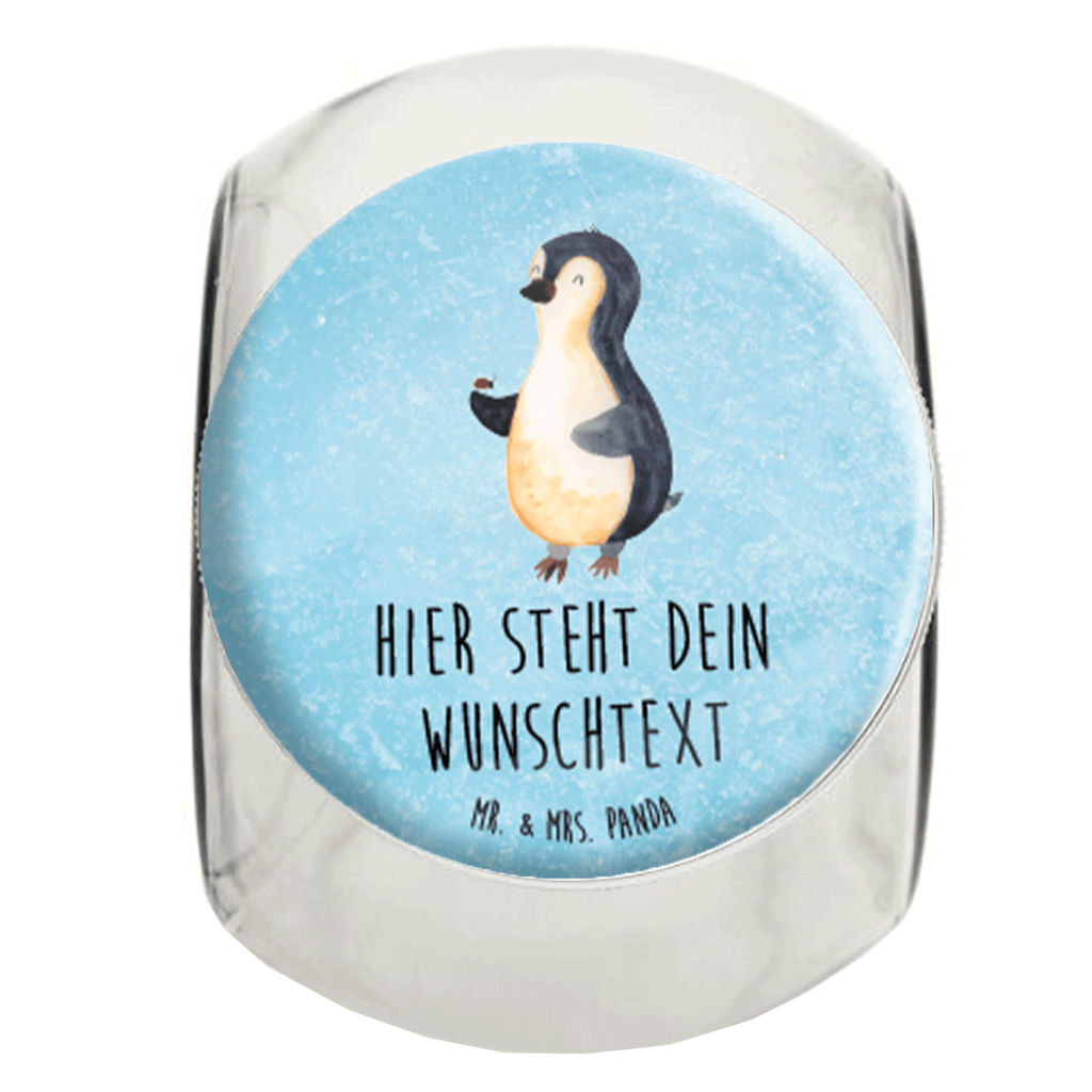 Personalisiertes Bonbonglas Pinguin Marienkäfer Vorratsdose, Vorratsbehälter, Süßigkeitenglas, Süßigkeitendose, Kaffeedose, Müslidose, Teedose, Keksbehälter, Keksedose, Glasdose, Glasbälter, Vorratsglas, Küchenbehälter, Aufbewahrungsdose, Aufbewahungsglas, Gewürzdose, Küchenorganizer, Snackdose, Pinguin, Pinguine, Marienkäfer, Liebe, Wunder, Glück, Freude, Lebensfreude