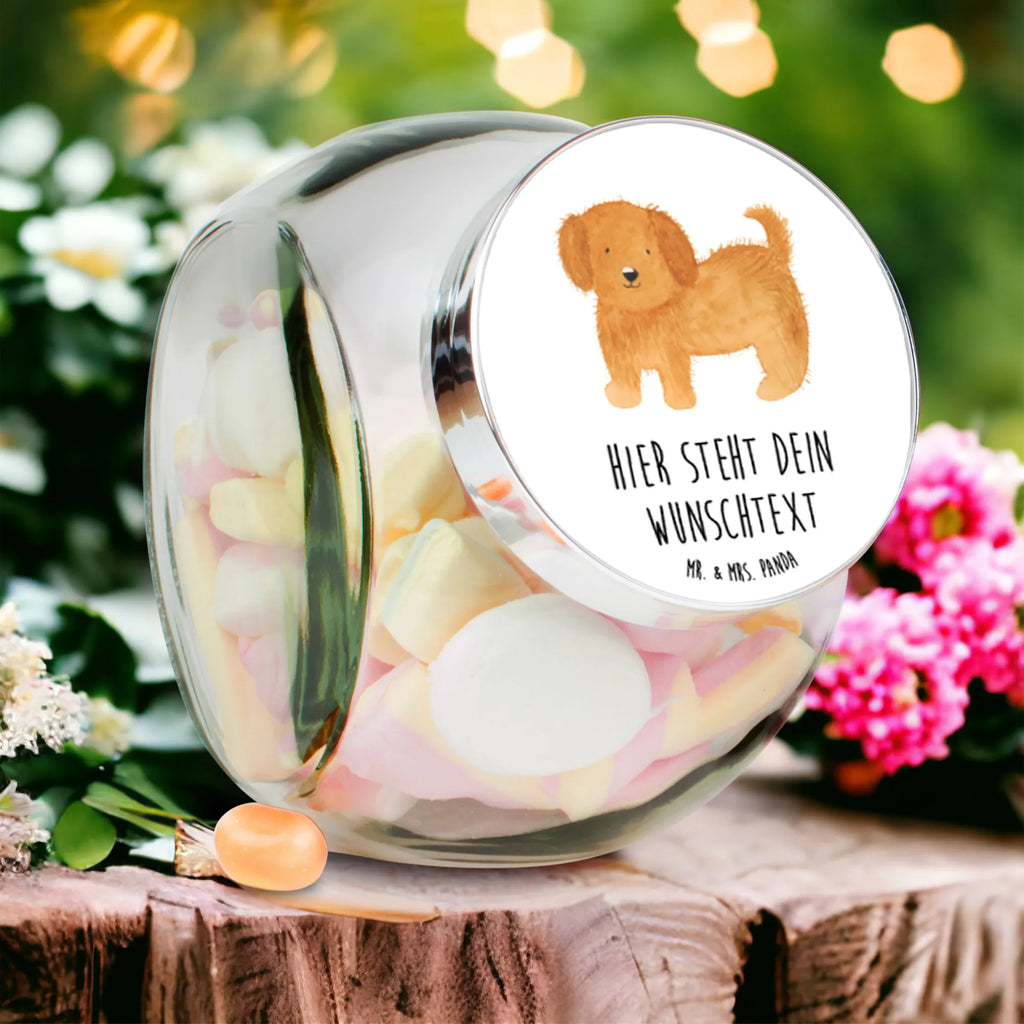 Personalisiertes Bonbonglas Hund flauschig Vorratsdose, Vorratsbehälter, Süßigkeitenglas, Süßigkeitendose, Kaffeedose, Müslidose, Teedose, Keksbehälter, Keksedose, Glasdose, Glasbälter, Vorratsglas, Küchenbehälter, Aufbewahrungsdose, Aufbewahungsglas, Gewürzdose, Küchenorganizer, Snackdose, Hund, Hundemotiv, Haustier, Hunderasse, Tierliebhaber, Hundebesitzer, Sprüche, Hunde, Frauchen, Hundemama, Hundeliebe