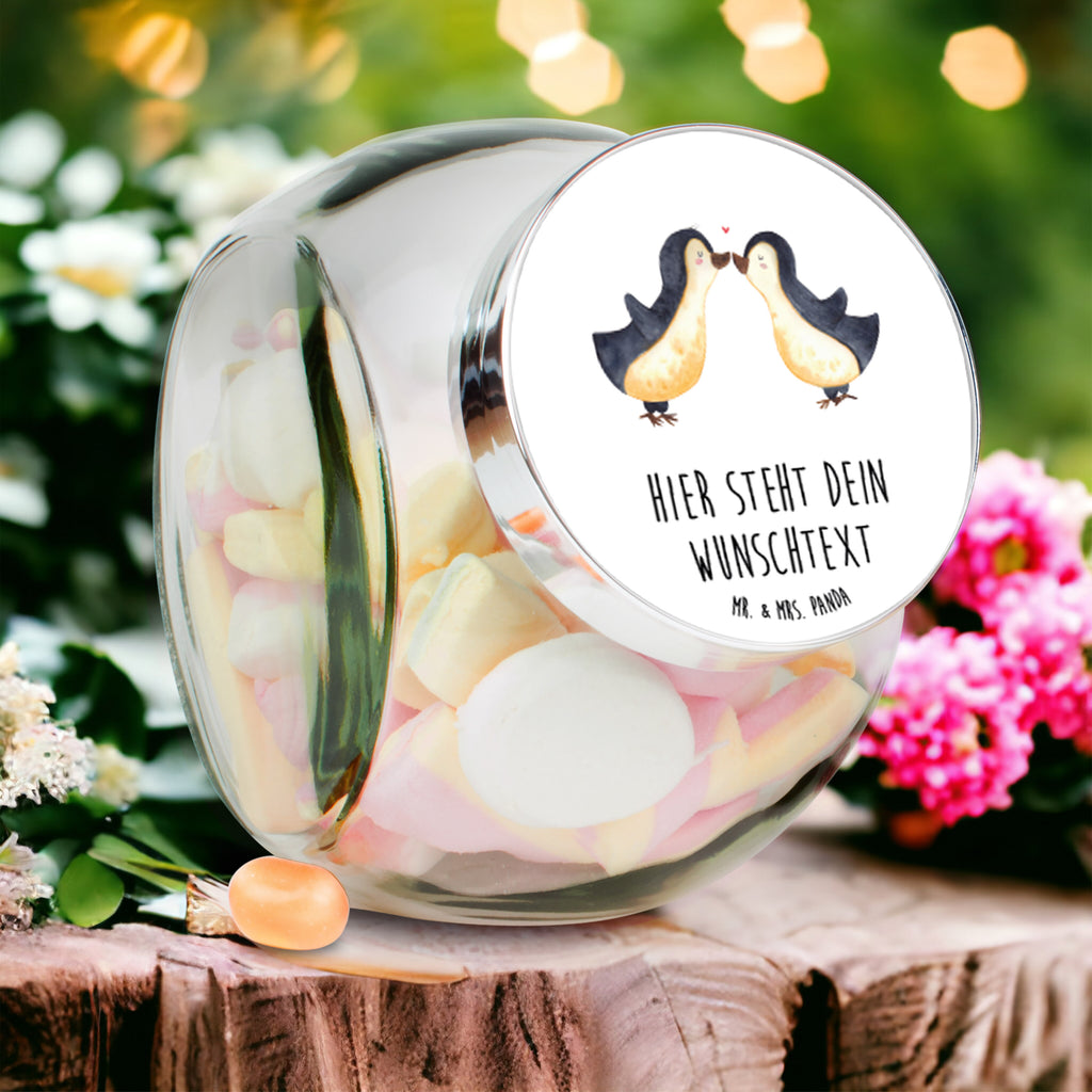 Personalisiertes Bonbonglas Pinguin Liebe Vorratsdose, Vorratsbehälter, Süßigkeitenglas, Süßigkeitendose, Kaffeedose, Müslidose, Teedose, Keksbehälter, Keksedose, Glasdose, Glasbälter, Vorratsglas, Küchenbehälter, Aufbewahrungsdose, Aufbewahungsglas, Gewürzdose, Küchenorganizer, Snackdose, Liebe, Partner, Freund, Freundin, Ehemann, Ehefrau, Heiraten, Verlobung, Heiratsantrag, Liebesgeschenk, Jahrestag, Hocheitstag, Pinguin, Pinguine, Pinguin Paar, Pinguinpaar, Pinguin Liebe, Paar, Pärchen. Liebespaar, Liebesbeweis, Liebesspruch, Hochzeitstag, Geschenk Freund, Geschenk Freundin, Verlobte, Verlobter, Love, Geschenk Hochzeitstag, Geschenkidee, Hochzeit, Gastgeschenk