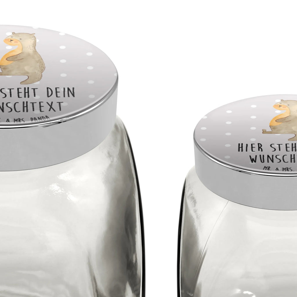 Personalisiertes Bonbonglas Otter Bauch Vorratsdose, Vorratsbehälter, Süßigkeitenglas, Süßigkeitendose, Kaffeedose, Müslidose, Teedose, Keksbehälter, Keksedose, Glasdose, Glasbälter, Vorratsglas, Küchenbehälter, Aufbewahrungsdose, Aufbewahungsglas, Gewürzdose, Küchenorganizer, Snackdose, Otter, Fischotter, Seeotter, Otter Seeotter See Otter