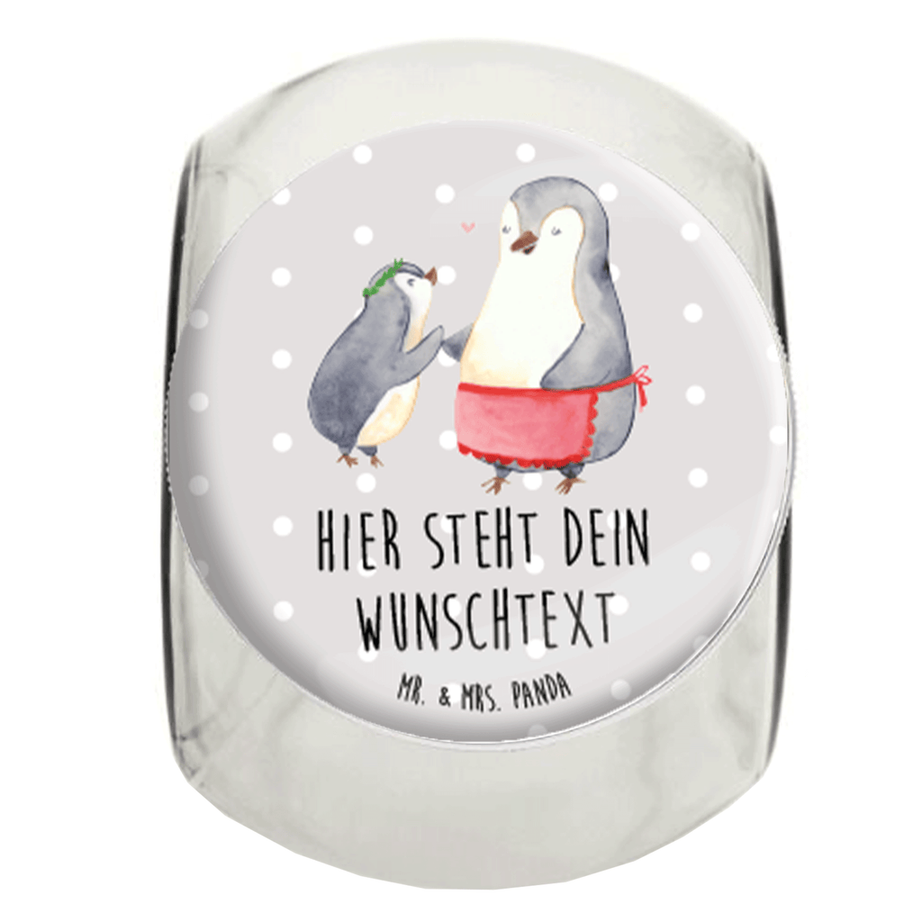 Personalisiertes Bonbonglas Pinguin mit Kind Vorratsdose, Vorratsbehälter, Süßigkeitenglas, Süßigkeitendose, Kaffeedose, Müslidose, Teedose, Keksbehälter, Keksedose, Glasdose, Glasbälter, Vorratsglas, Küchenbehälter, Aufbewahrungsdose, Aufbewahungsglas, Gewürzdose, Küchenorganizer, Snackdose, Familie, Vatertag, Muttertag, Bruder, Schwester, Mama, Papa, Oma, Opa, Geschenk, Mami, Mutti, Mutter, Geburststag