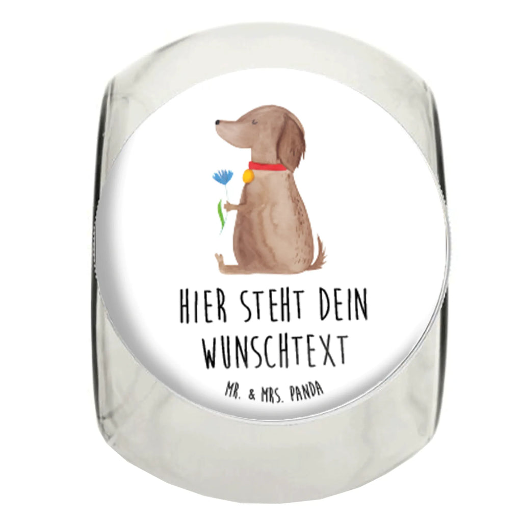 Personalisiertes Bonbonglas Hund Blume Vorratsdose, Vorratsbehälter, Süßigkeitenglas, Süßigkeitendose, Kaffeedose, Müslidose, Teedose, Keksbehälter, Keksedose, Glasdose, Glasbälter, Vorratsglas, Küchenbehälter, Aufbewahrungsdose, Aufbewahungsglas, Gewürzdose, Küchenorganizer, Snackdose, Hund, Hundemotiv, Haustier, Hunderasse, Tierliebhaber, Hundebesitzer, Sprüche, Hunde, Frauchen, Hundeliebe