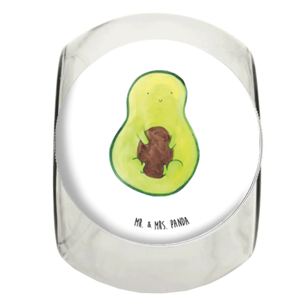 Bonbonglas Avocado Kern Vorratsdose, Vorratsbehälter, Süßigkeitenglas, Süßigkeitendose, Kaffeedose, Müslidose, Teedose, Keksbehälter, Keksedose, Glasdose, Glasbälter, Vorratsglas, Küchenbehälter, Aufbewahrungsdose, Aufbewahungsglas, Gewürzdose, Küchenorganizer, Snackdose, Avocado, Veggie, Vegan, Gesund, Avokado, Avocadokern, Kern, Pflanze, Spruch Leben