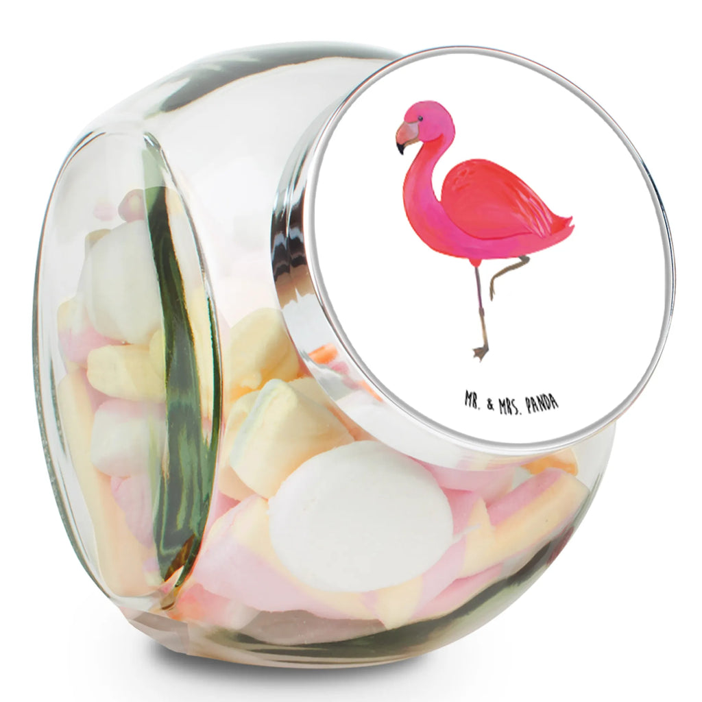 Bonbonglas Flamingo Classic Vorratsdose, Vorratsbehälter, Süßigkeitenglas, Süßigkeitendose, Kaffeedose, Müslidose, Teedose, Keksbehälter, Keksedose, Glasdose, Glasbälter, Vorratsglas, Küchenbehälter, Aufbewahrungsdose, Aufbewahungsglas, Gewürzdose, Küchenorganizer, Snackdose, Flamingo, Einzigartig, Selbstliebe, Stolz, ich, für mich, Spruch, Freundin, Freundinnen, Außenseiter, Sohn, Tochter, Geschwister