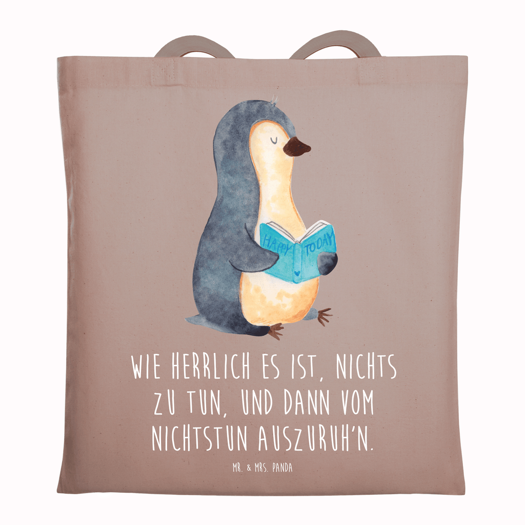 Tragetasche Pinguin Buch Beuteltasche, Beutel, Einkaufstasche, Jutebeutel, Stoffbeutel, Tasche, Shopper, Umhängetasche, Strandtasche, Schultertasche, Stofftasche, Tragetasche, Badetasche, Jutetasche, Einkaufstüte, Laptoptasche, Pinguin, Pinguine, Buch, Lesen, Bücherwurm, Nichtstun, Faulenzen, Ferien, Urlaub, Freizeit