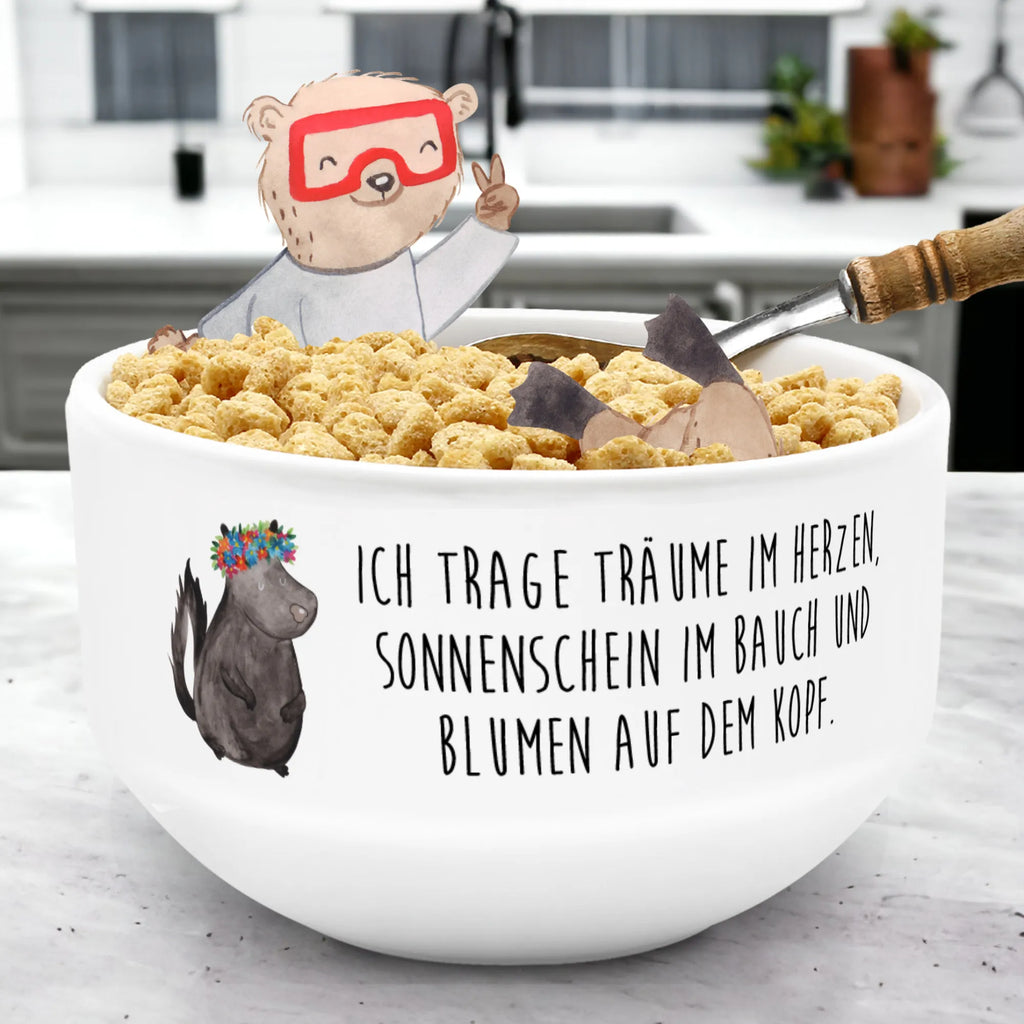 Müslischale Stinktier Blumenmaedchen Müslischale, Müslischüssel, Früstücksschüssel, Schüssel, Keramik Schüssel, Dessertschüssel, Salatschüssel, Suppenschüssel, Obstschale, Porzellan Schale, Snackschale, Müsli schalen, Müsli schale, Müslischale Keramik, Müslischalen bunt, Weiße Müslischalen, Bunte Müslischalen, Müslischale Porzellan, Müslischale lustig, Keramik Müslischale, Frühstücksschalen, Schöne Müslischalen, Müslischale mit Spruch, Stinktier, Skunk, Wildtier, Raubtier, Stinker, Stinki, Yoga, Namaste