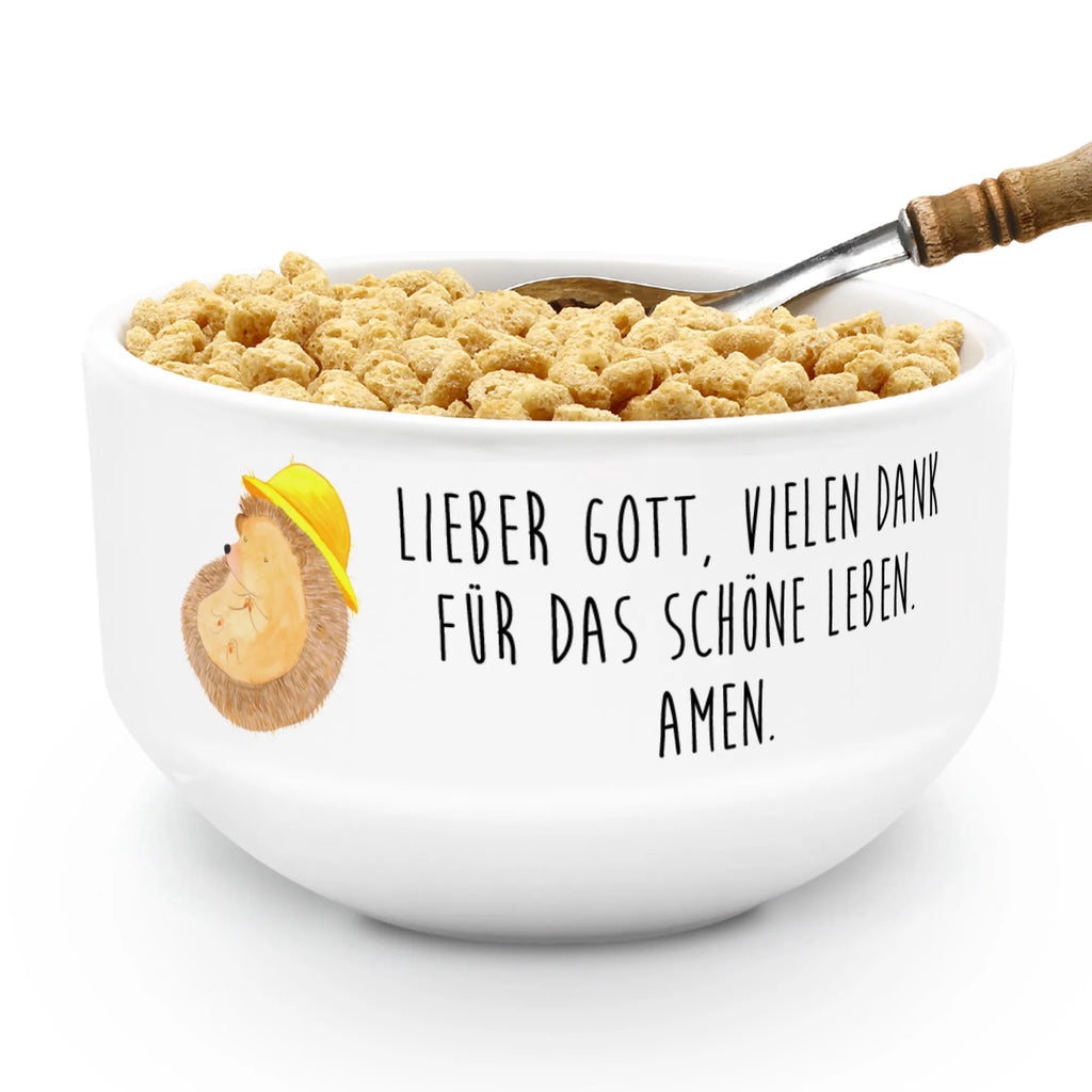 Müslischale Igel betet Müslischale, Müslischüssel, Früstücksschüssel, Schüssel, Keramik Schüssel, Dessertschüssel, Salatschüssel, Suppenschüssel, Obstschale, Porzellan Schale, Snackschale, Müsli schalen, Müsli schale, Müslischale Keramik, Müslischalen bunt, Weiße Müslischalen, Bunte Müslischalen, Müslischale Porzellan, Müslischale lustig, Keramik Müslischale, Frühstücksschalen, Schöne Müslischalen, Müslischale mit Spruch, Tiermotive, Gute Laune, lustige Sprüche, Tiere, Igel, Igel mit Hut, Sonnenhut, Gott, Amen, beten, Leben, Dankbarkeit, Dankbar sein, dankbar, genießen