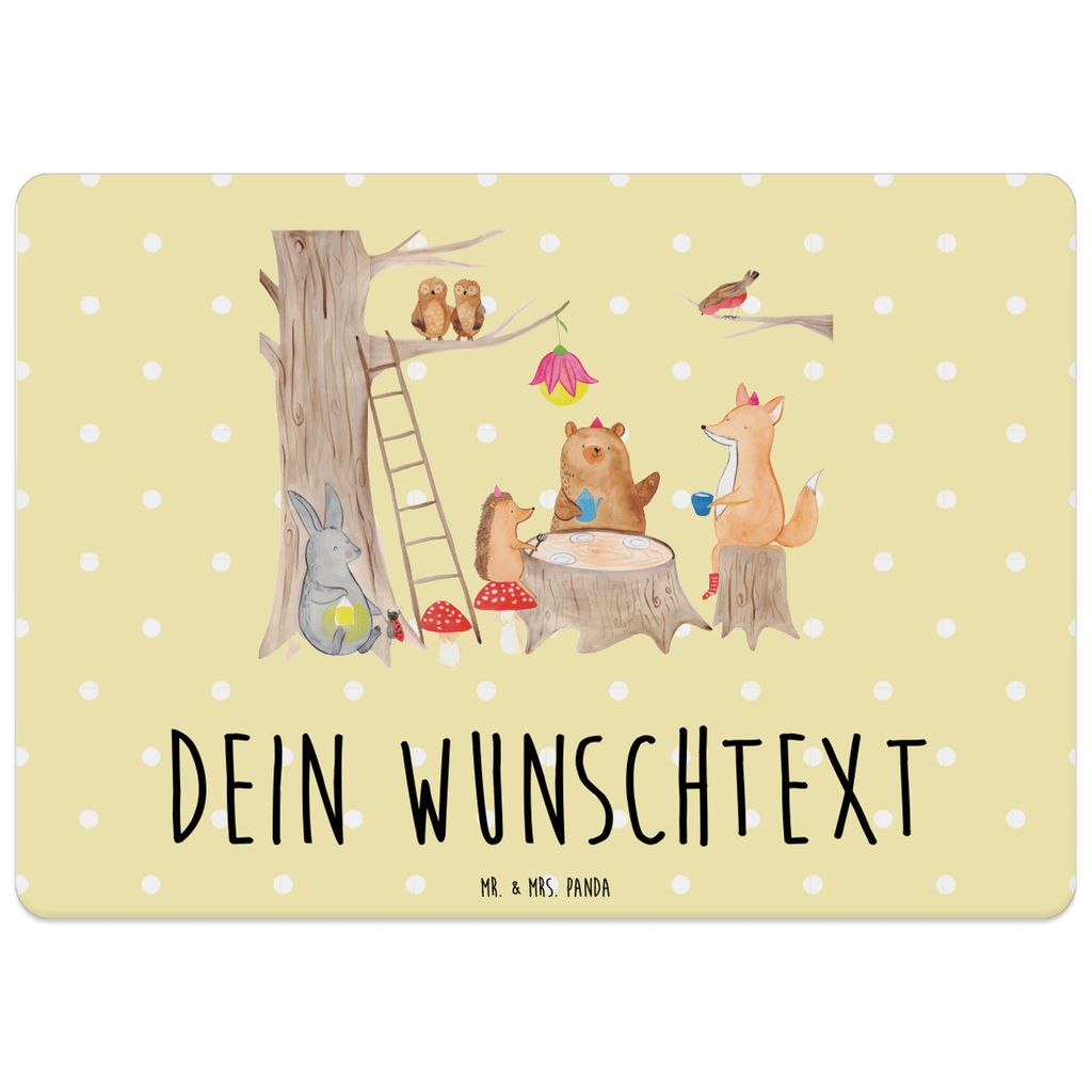 Personalisiertes Tischset Waldtiere Picknick Personalisiertes Tischet, Personalisierter Tischuntersetzer, Personalisiertes Platzset, Tiermotive, Gute Laune, lustige Sprüche, Tiere, Waldtiere, Picknick, Wald, Fuchs, Hase, Igel, Maus, Eichhörnchen