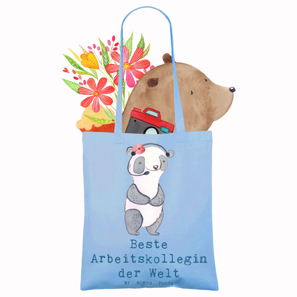 Tragetasche Panda Beste Arbeitskollegin der Welt Beuteltasche, Beutel, Einkaufstasche, Jutebeutel, Stoffbeutel, Tasche, Shopper, Umhängetasche, Strandtasche, Schultertasche, Stofftasche, Tragetasche, Badetasche, Jutetasche, Einkaufstüte, Laptoptasche, für, Dankeschön, Geschenk, Schenken, Geburtstag, Geburtstagsgeschenk, Geschenkidee, Danke, Bedanken, Mitbringsel, Freude machen, Geschenktipp, Arbeitskollegin, Kollegin, Freundin, Büro, Abschiedsgeschenk, Ruhestand, Arbeit, Mitarbeiterin, Berufsgenossin, Beruf