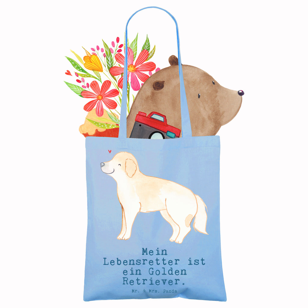 Tragetasche Golden Retriever Lebensretter Beuteltasche, Beutel, Einkaufstasche, Jutebeutel, Stoffbeutel, Tasche, Shopper, Umhängetasche, Strandtasche, Schultertasche, Stofftasche, Tragetasche, Badetasche, Jutetasche, Einkaufstüte, Laptoptasche, Hund, Hunderasse, Rassehund, Hundebesitzer, Geschenk, Tierfreund, Schenken, Welpe, Golden Retriever, Goldie Hund