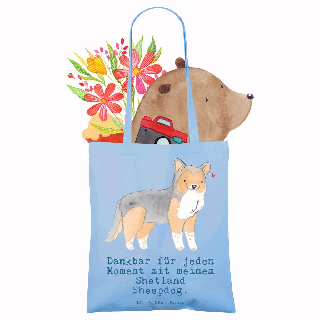 Tragetasche Shetland Sheepdog Moment Beuteltasche, Beutel, Einkaufstasche, Jutebeutel, Stoffbeutel, Tasche, Shopper, Umhängetasche, Strandtasche, Schultertasche, Stofftasche, Tragetasche, Badetasche, Jutetasche, Einkaufstüte, Laptoptasche, Hund, Hunderasse, Rassehund, Hundebesitzer, Geschenk, Tierfreund, Schenken, Welpe, Shetland Sheepdog, Sheltie